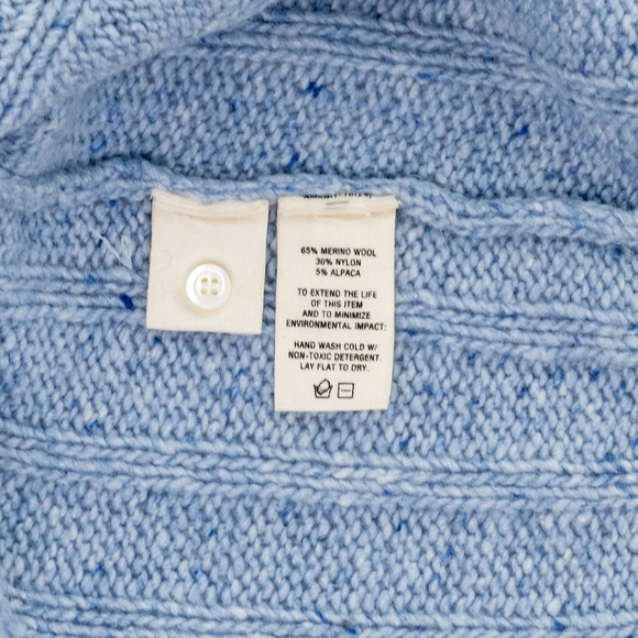 NWT ALEX MILL Reese Merino Wool Blend Cardigan Sweater Blue $175 - Size XL - Picture 9 of 10